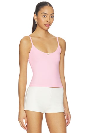 RAT BOI Scoop Back Crop Cami Top in Pink. Size S. Also