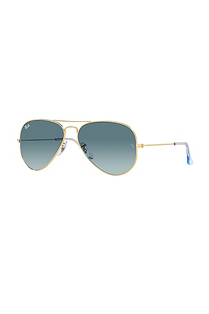 Ray-Ban Large Aviator in Metallic Gold