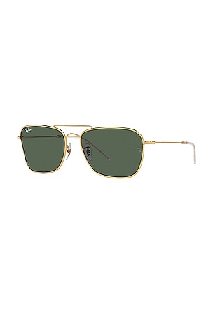 Ray-Ban Reverse Caravan in Metallic Gold