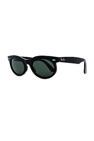 Ray-Ban Wayfarer Oval Sunglasses in Black