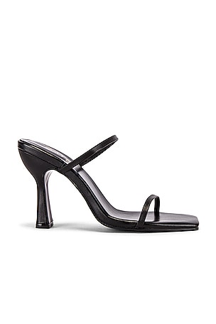 Escarpins Open Toe Black Rouge - Taille US 6, Occasion, Noir