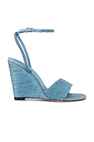 Women's Denim Platform Sandals Wedge Heels Shoes Jean Slipper Occident  Fashion | eBay