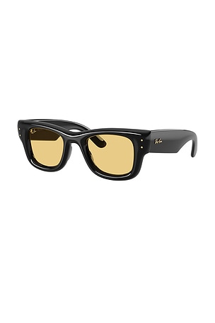 Ray-Ban Wayfarer Puffer Square Sunglasses in Black