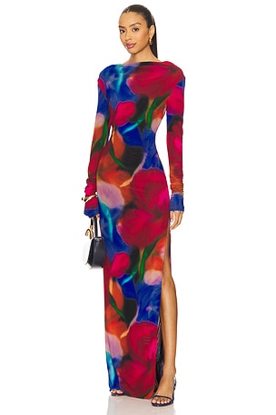 Cabaret Roses Maxi Dress Rebecca Vallance