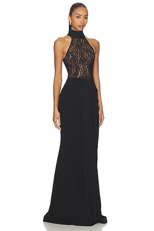 Rebecca Vallance Dixie Gown in Black