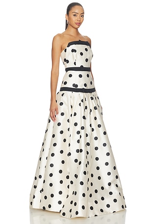 Rebecca Vallance Bacio Gown in Cream