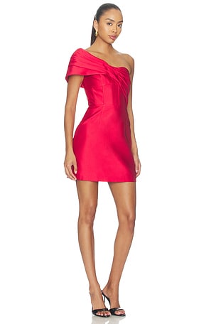 Rebecca Vallance Esmeralda Mini Dress in Red