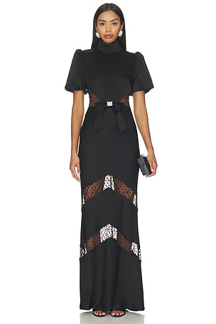 Noire Short Sleeve Gown Rebecca Vallance