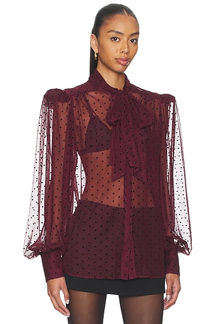 Rebecca Vallance Barbera Blouse in Red. Size Aus 8/US 4. Also