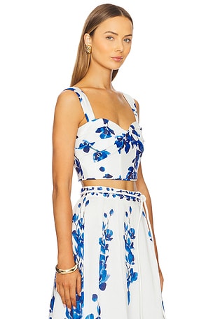 Rebecca Vallance Rebecca vallance blusa sin mangas orchid en color azul talla Aus 8/US 4 en Blue Orchid Vines - Blue