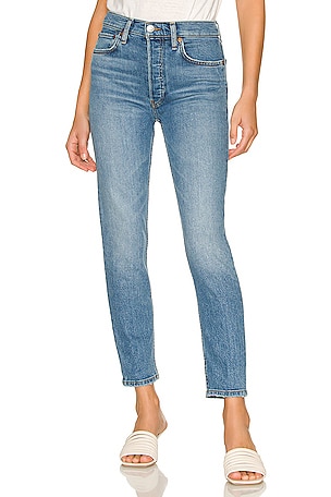 JEAN CROPPED LONGUEUR CHEVILLE 90S HIGH RISE ANKLE RE/DONE