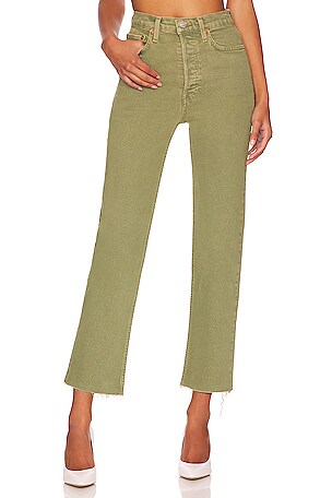 Shop Re/done 70s Ultra High-Rise Stove Pipe Jeans | Saks