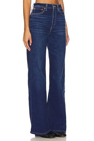 RE/DONE 70s Ultra High Rise Wide Leg in Denim-Dark