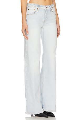 RE/DONE Originals Mid Rise Wide Leg Jeans in Blue