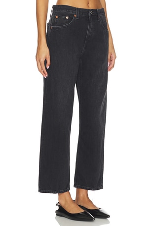 RE/DONE Ollie Wide Leg Jeans in Black