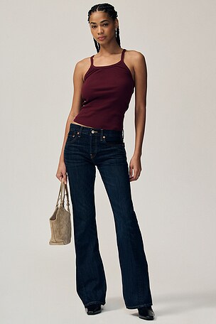 Twisted Mid Rise Bootcut Jeans RE/DONE