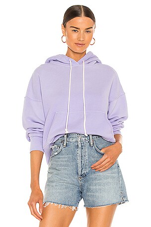 RE/DONE x Hanes Classic Hoodie in Faded Orchid | REVOLVE