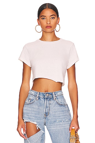 x Hanes Cropped 60's Slim Tee RE/DONE