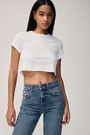 x Hanes Cropped 60's Slim Tee
