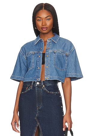Oversized Crop Shirt RE/DONE