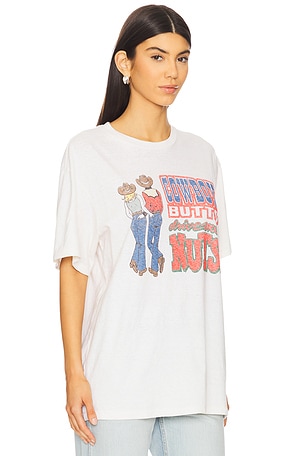 RE/DONE Cowboy Butts Boyfriend Tee in Cream