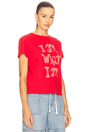 RE/DONE What I Am Classic Tee in Red