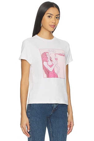 RE/DONE Drink Wine Classic Tee in White