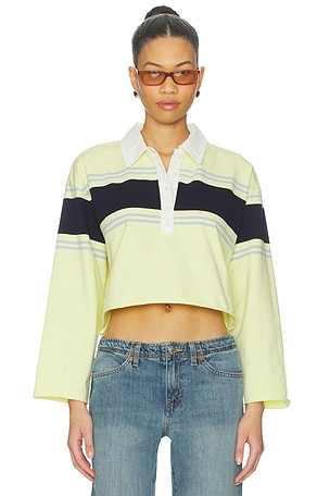 Cut Off Rugby Polo Top RE/DONE