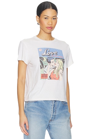 RE/DONE Classic Tee Swipe in Ivory