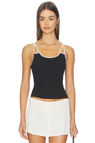Contrast Spaghetti Tank Top RE/DONE