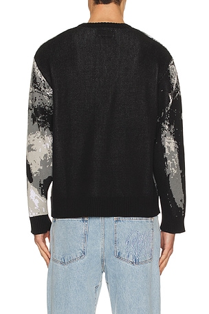 Revenge Forest Knit Sweater in Black. Size XL/1X. Also