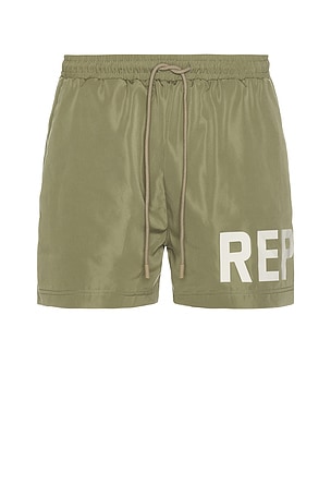 REPRESENT Swim Short in Khaki