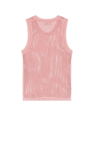 REPRESENT Washed Knit Vest in Pink