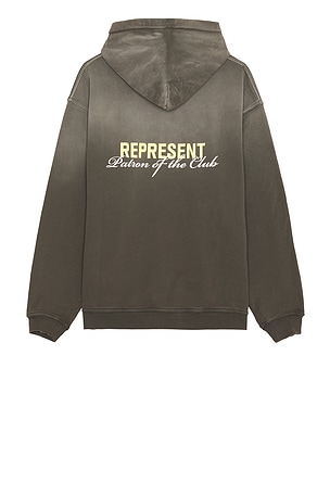 REPRESENT Patron Of The Club Hoodie in Grey