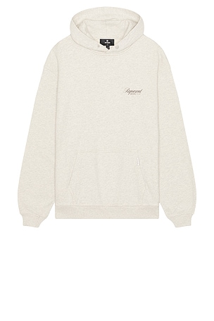 REPRESENT Owners Club Script Hoodie in Cream. Size XL/1X. Also