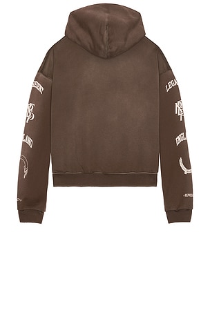 REPRESENT Legacy Crest Hoodie in Brown