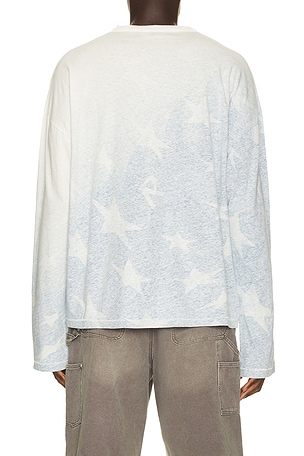 REPRESENT Usa Football Long Sleeve Top in Blue. Size L. Also