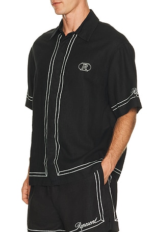 REPRESENT Border Shirt in Black. Size XL/1X. Also