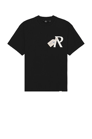 REPRESENT Luggage Tag T-Shirt in Black