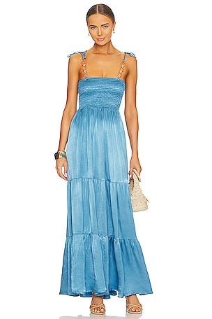 Rays for Days Elanor Maxi Dress in Ethereal Blue | REVOLVE