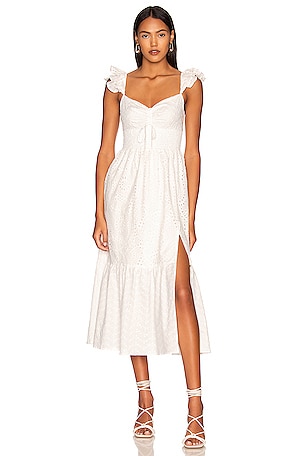 white christmas dresses Eyelet and Lace Cream Dress main image 0