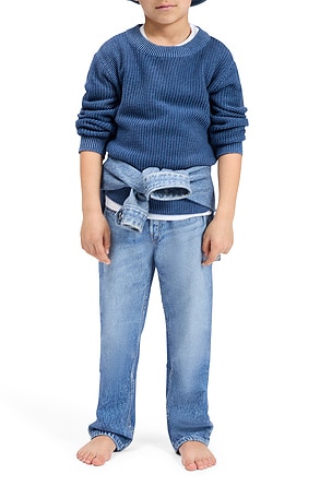 Rag & Bone Kids Miramar Wide Leg Pant in Blue