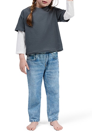 Rag & Bone Kids Miramar Wide Leg Pant in Blue