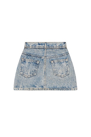 Rag & Bone Mini Miramar Terry Skirt in Blue. Size 5/6. Also