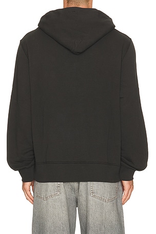 Rag & Bone Sour Face Embroidered Hoodie in Black