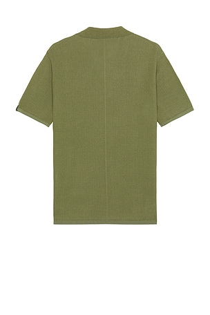 Rag & Bone Harvey Knit Polo in Green