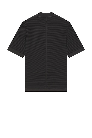 Rag & Bone Jonah Short Sleeve Dalton Shirt in Black