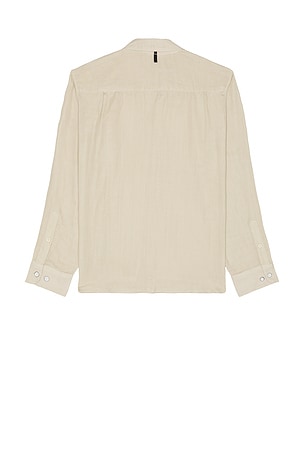 Rag & Bone Finch Gauze Stripe Shirt in Grey