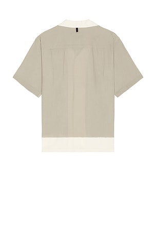 Rag & Bone Printed Avery Vacation Shirt in Grey