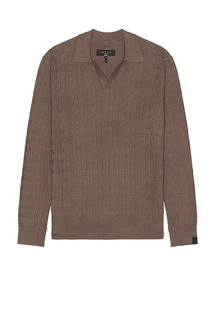 Harvey Plaid Johnny Collar Polo Rag & Bone